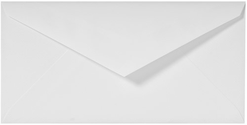 Envelop Lalo bank DL 110x220 gevergeerd wit 25 Stuk-2