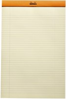 Schrijfblok Rhodia A4 lijn 80vel 80gr geel 1 Stuk-1