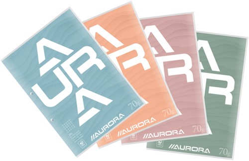 Cursusblok Aurora A4 5x5mm 2gaats 200pag 70gr 1 Stuk