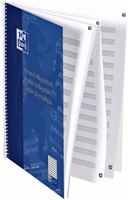 Collegeblk Oxf A4+ muziek 4gaats 100pag 80gr blauw 1 Stuk-3