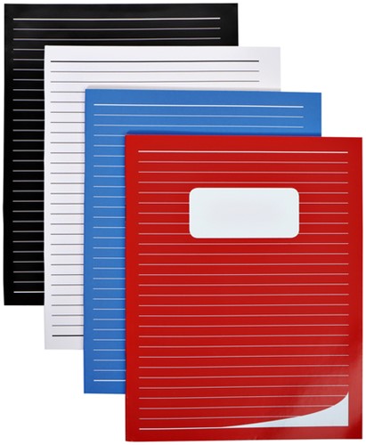 Schrift Qbasic A5 lijn 80blz 70gr assorti 1 Stuk-3