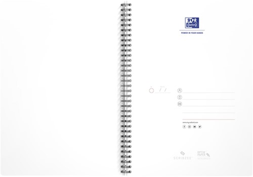 Spiraalblok Oxford urban mix A4 ruit 5x5mm 180pag 1 Stuk-5