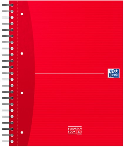 Collegeblok Oxford europeanbook A4+ 120 vel ass 1 Stuk-1