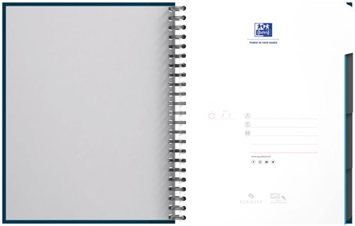 Collegeblok Oxford europeanbook A4+ 120 vel ass 1 Stuk-3