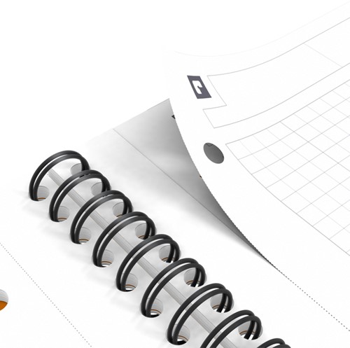 Spiraalblok Oxf international notebook A4+ rt 5mm 1 Stuk-1