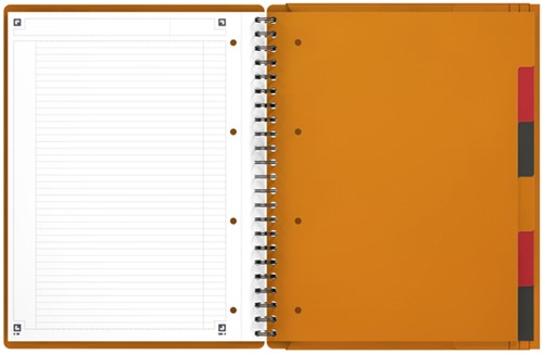 Spiraalblok Oxf international organiserbk A4+ lijn 1 Stuk-3