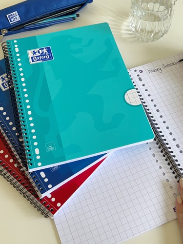 Collegeblk Oxf School A4 rt 10mm 23g 160pag ass 1 Stuk-7