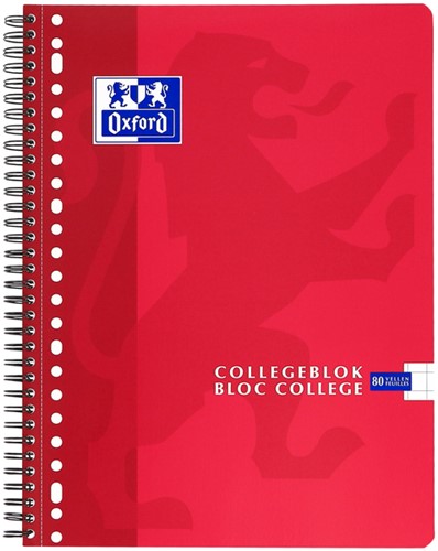 Collegeblk Oxf School A4 rt 10mm 23g 160pag ass 1 Stuk-2