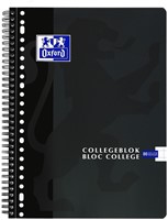 Collegeblk Oxf School A4 rt 10mm 23g 160pag ass 1 Stuk-1