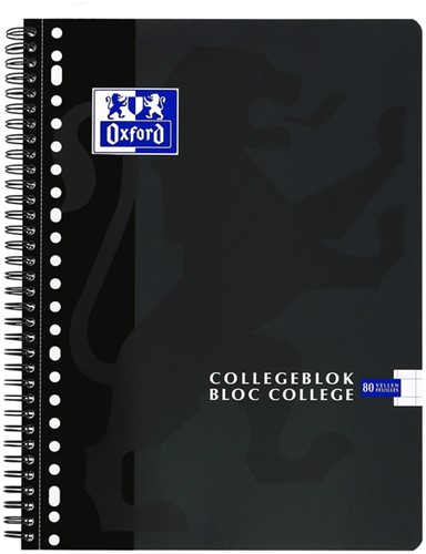 Collegeblk Oxf School A4 rt 10mm 23g 160pag ass 1 Stuk-1
