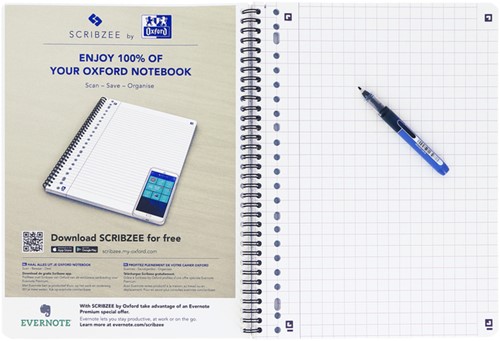 Collegeblk Oxf School A4 rt 10mm 23g 160pag ass 1 Stuk-6