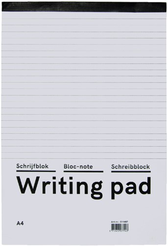 Schrijfblok Qbasic A4 lijn 160blz 60gr 1 Stuk