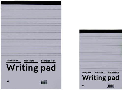 Schrijfblok Qbasic A4 lijn 160blz 60gr 1 Stuk-3