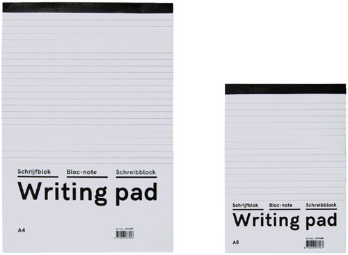 Schrijfblok Qbasic A4 lijn 160blz 60gr 1 Stuk-1