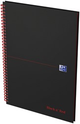 Spiraalblok Oxf Black en Red A4 lijn 140pag 80gr 1 Stuk