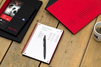 Spiraalblok Oxf Black en Red A5 lijn 140pag 80gr 1 Stuk-1