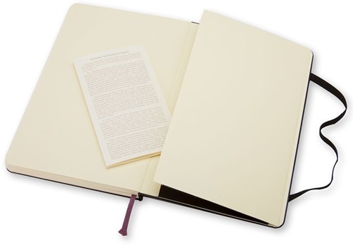 Notitieboek Moleskine large 130x210mm blc hc zwart 1 Stuk-1