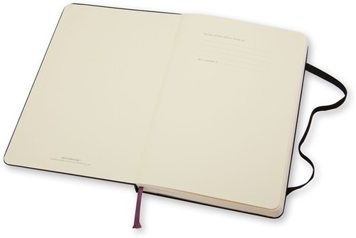 Notitieboek Moleskine pocket 90x140mm blanco zwart 1 Stuk-2