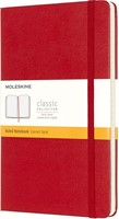 Notitieboek Moleskine large 130x210mm lijn hc rood 1 Stuk