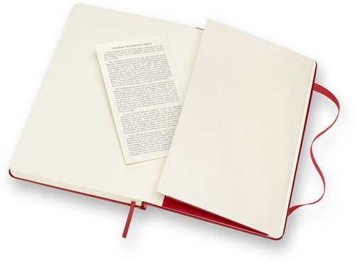 Notitieboek Moleskine large 130x210mm lijn hc rood 1 Stuk-1