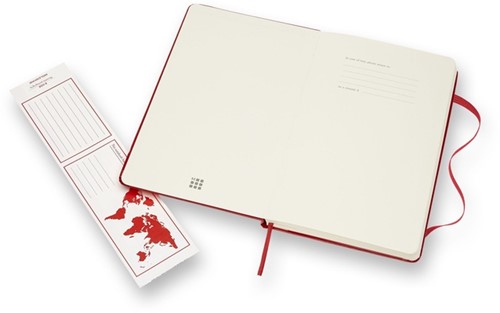 Notitieboek Moleskine large 130x210mm lijn hc rood 1 Stuk-2