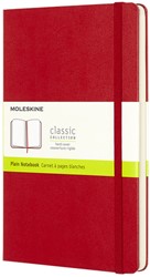 Notitieboek Moleskine L 130x210mm blanco hc rood 1 Stuk