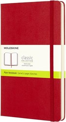 Notitieboek Moleskine L 130x210mm blanco hc rood 1 Stuk
