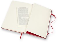 Notitieboek Moleskine L 130x210mm blanco hc rood 1 Stuk-1