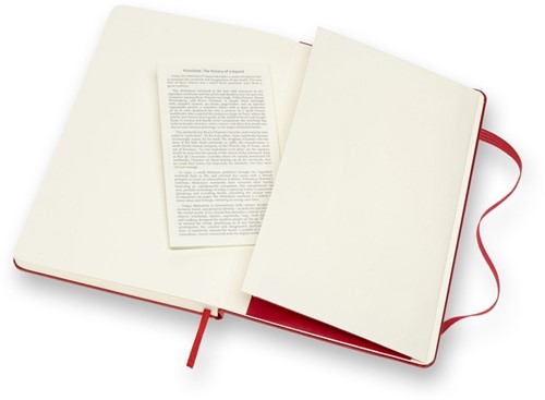 Notitieboek Moleskine L 130x210mm blanco hc rood 1 Stuk-1