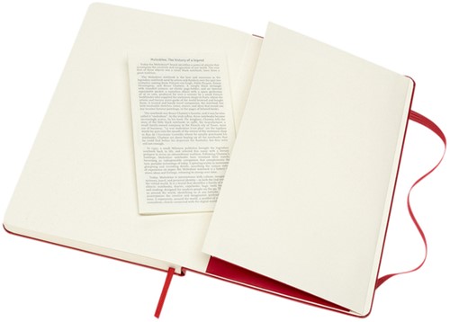 Notitieboek Moleskine L 130x210mm blanco hc rood 1 Stuk-2