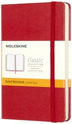 Notitieboek Moleskine pocket 90x140mm lijn hc rd 1 Stuk
