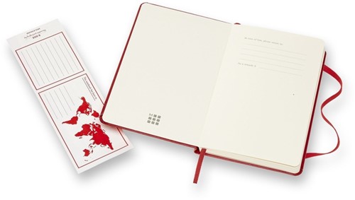 Notitieboek Moleskine pocket 90x140mm lijn hc rd 1 Stuk-2