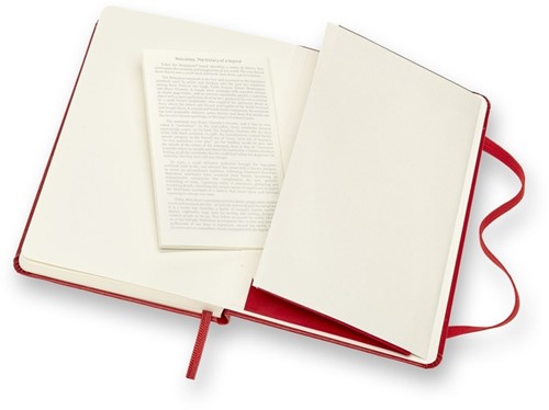 Notitieboek Moleskine pocket 90x140mm blanco hc rd 1 Stuk-1
