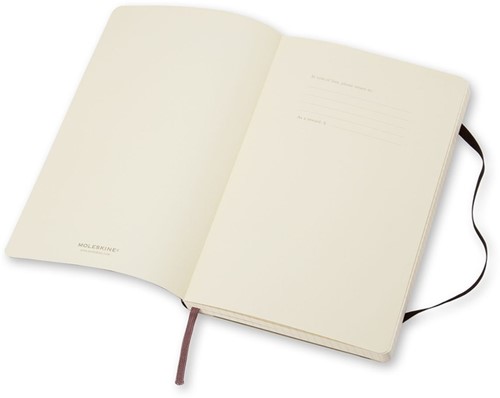 Notitieboek Moleskine XL 190x250mm lijn sc zwart 1 Stuk-2