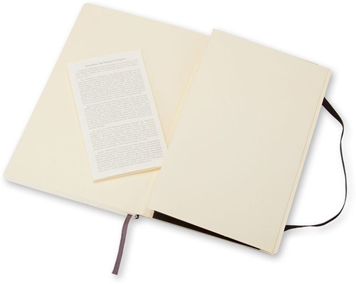 Notitieboek Moleskine large 130x210 blanco sc zw 1 Stuk-1