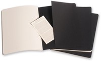Schrift Moleskine 190x250mm lijn 240pag zwart 3st 3 Stuk-1