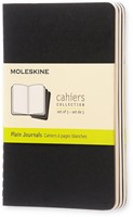 Schrift Moleskine 90x140mm blc 240pag zwart 3st 3 Stuk