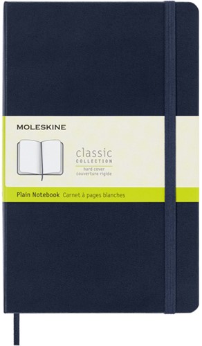 Notitieboek Moleskine L 130x210mm blc hc sapph bl 1 Stuk