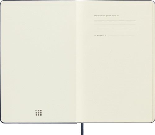 Notitieboek Moleskine L 130x210mm blc hc sapph bl 1 Stuk-2
