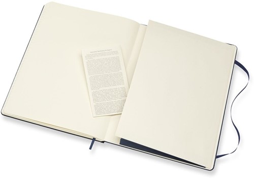 Notitieboek Moleskine XL 190x250 lijn hc sapp blue 1 Stuk-1