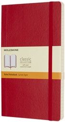 Notitieboek Moleskine L 130x210mm lijn sc scarl rd 1 Stuk