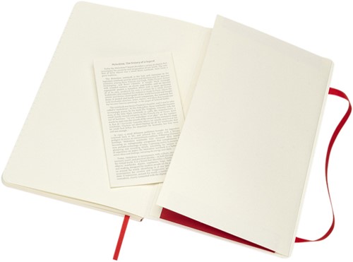 Notitieboek Moleskine L 130x210mm lijn sc scarl rd 1 Stuk-2