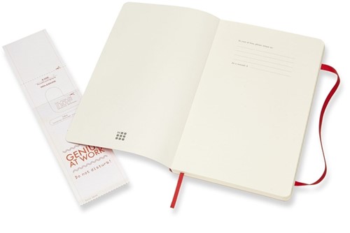 Notitieboek Moleskine L 130x210mm lijn sc scarl rd 1 Stuk-2