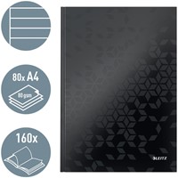 Notitieboek Leitz WOW A4 lijn 80V zwart 1 Stuk-3