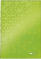 Notitieboek Leitz WOW A5 160blz 90gr lijn groen 1 Stuk
