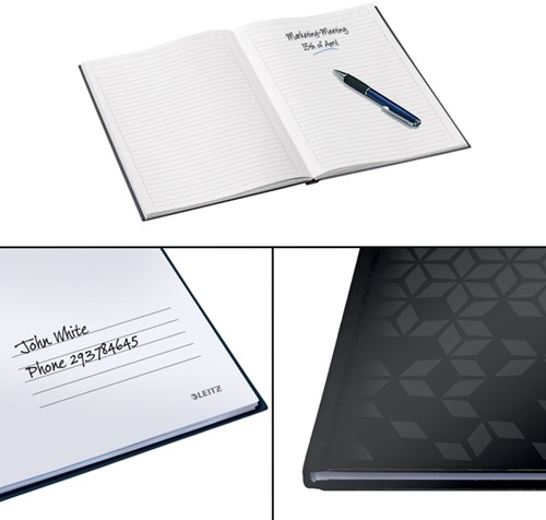 Notitieboek Leitz WOW A5 lijn zwart 1 Stuk-10