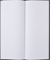 Notitieboek 135x330mm lijn 192blz 70gr grijs gew 1 Stuk-2