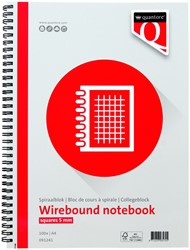 Spiraalblok Quantore A4 ruit 5mm 200p 70gr 1 Stuk