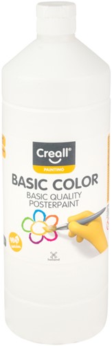 Plakkaatverf Creall basic wit 1000ml 1000 Milliliter