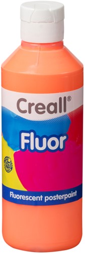 Plakkaatverf Creall fluor oranje 250ml 250 Milliliter
